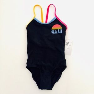 ON Old Navy Cali Swimsuit Black size XS (4-5) New